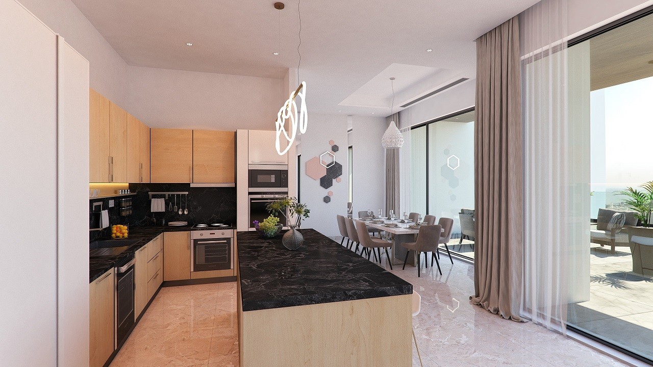 Luxury Living In Agios Tychonas: Two-Bedroom Apartment In Gated Complex