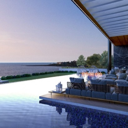 Stunning Beachfront Detached Villa in Chlorakas