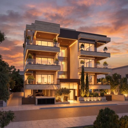 2-Bed Top-Floor Apartment with Large Veranda, Germasogeia