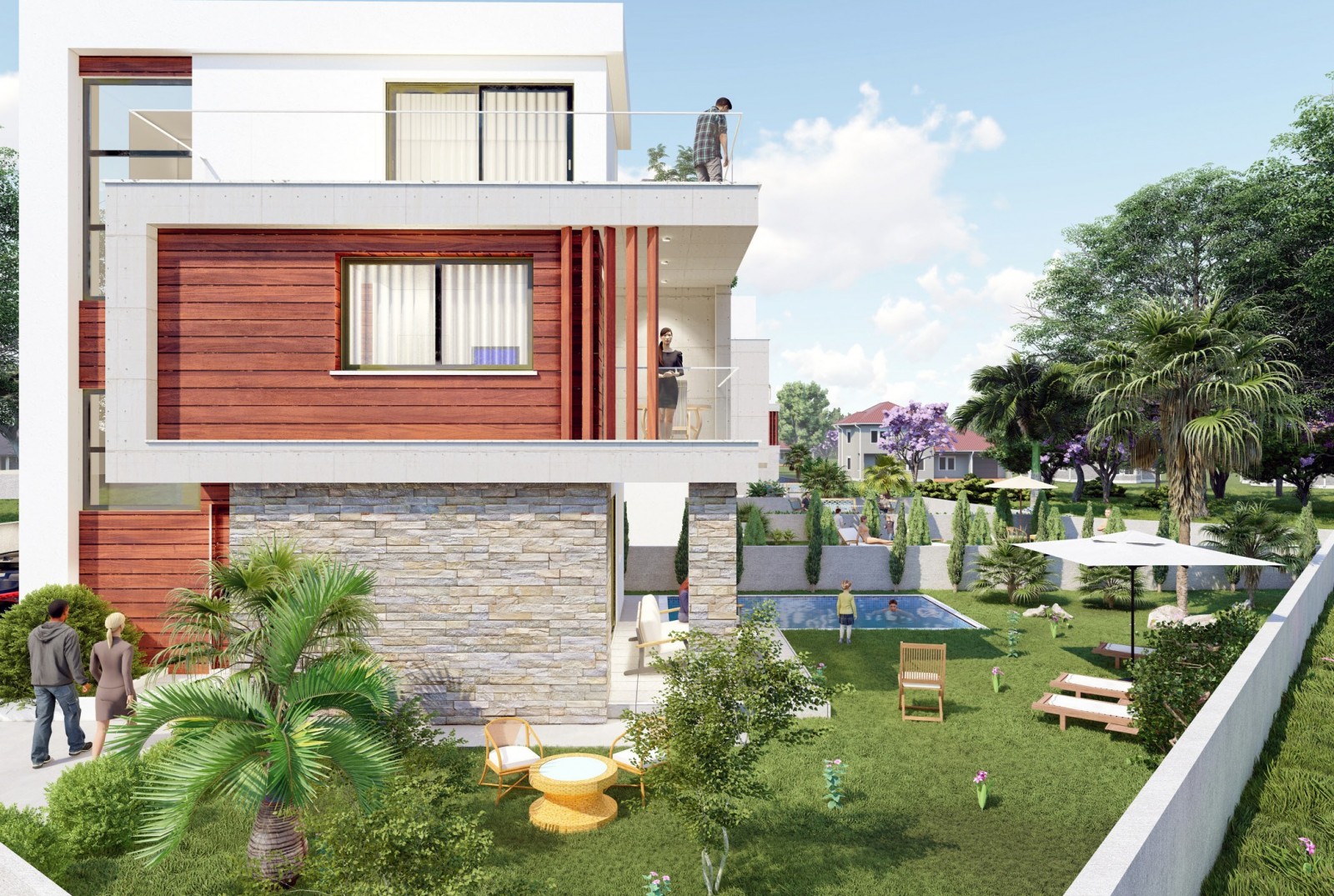 New 4-Bedroom Villa With Roof Terrace For Sale In Agios Tychonas, Limassol