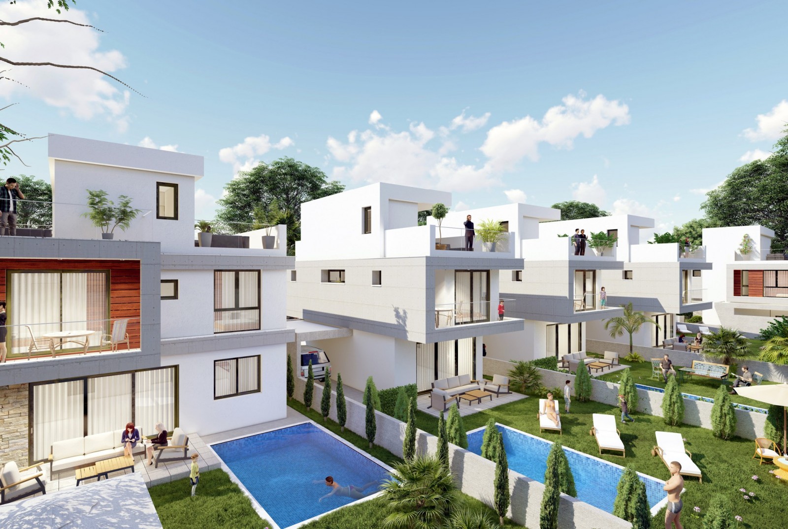 New 4-Bedroom Villa With Private Garden For Sale In Agios Tychonas, Limassol