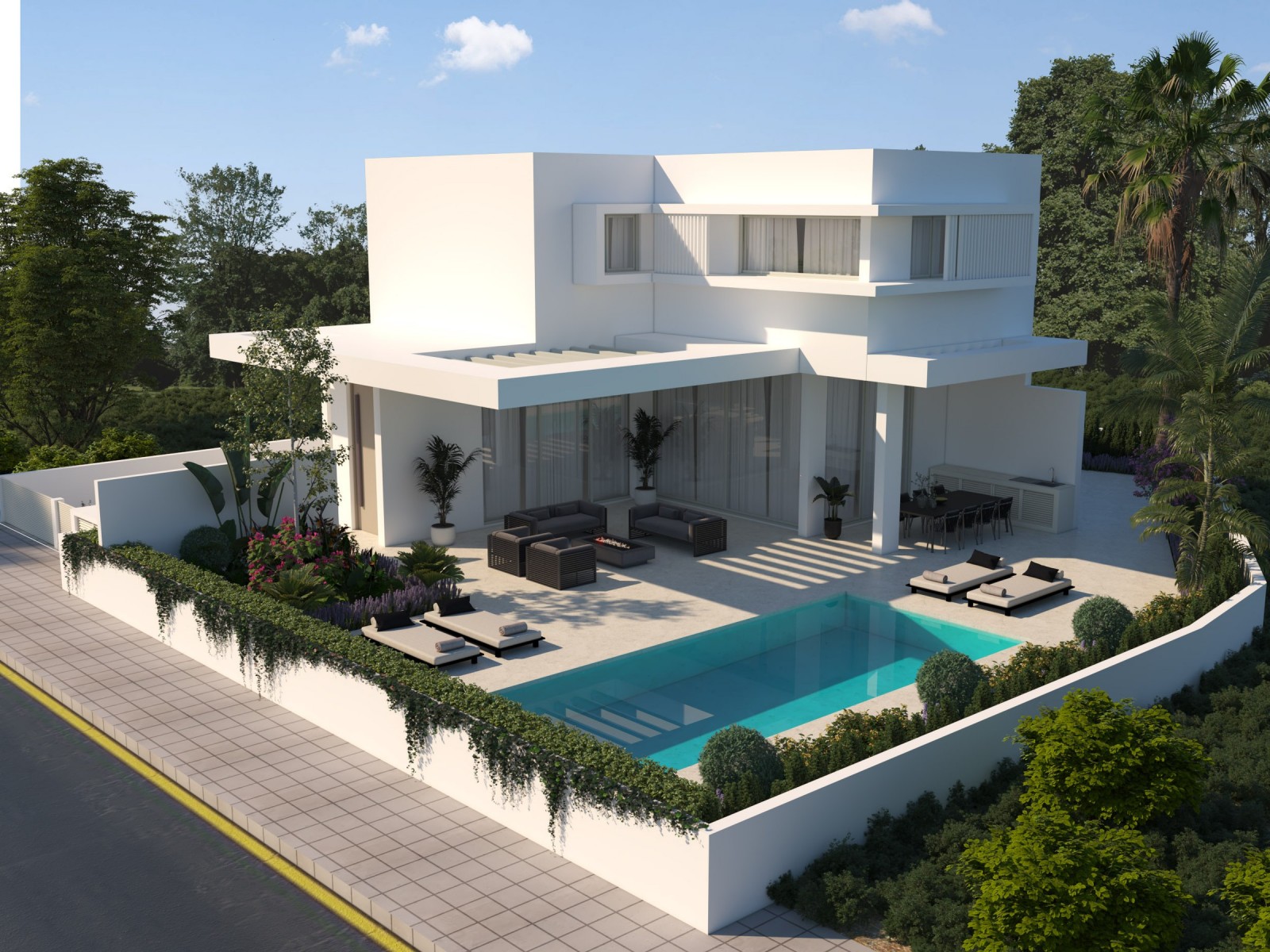 New 3-Bedroom Villa With Private Pool And Basement For Sale In Agios Tychonas, Limassol