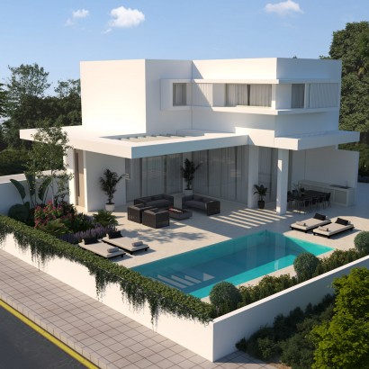 New 3-Bedroom Villa with Private Pool and Basement for Sale in Agios Tychonas, Limassol