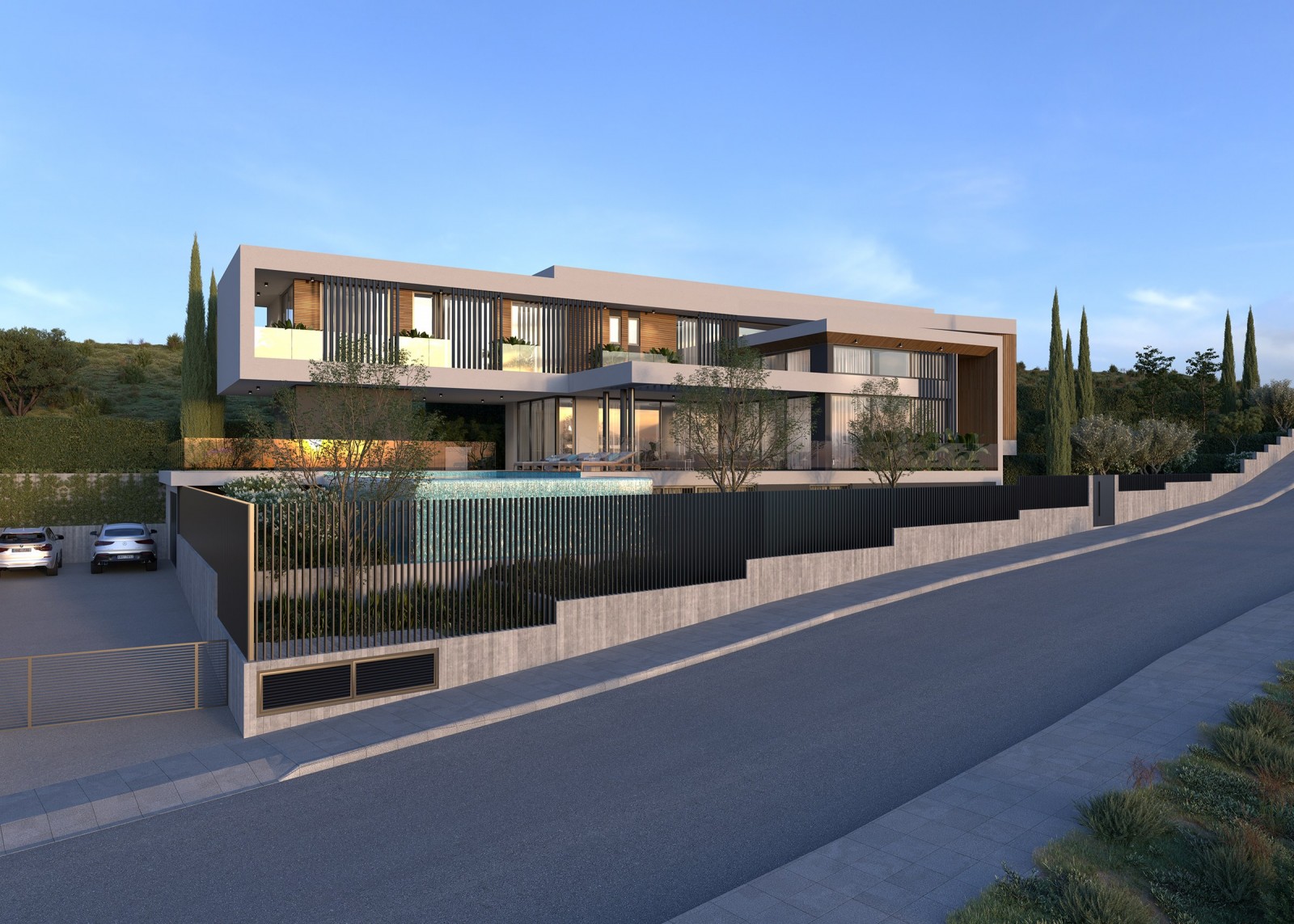 New 5-Bedroom Villa With Sea Views And Overflow Pool For Sale In Panthea, Limassol