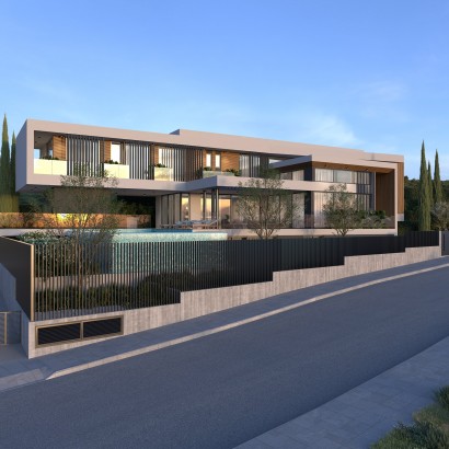 New 5-Bedroom Villa with Sea Views and Overflow Pool for Sale in Panthea, Limassol