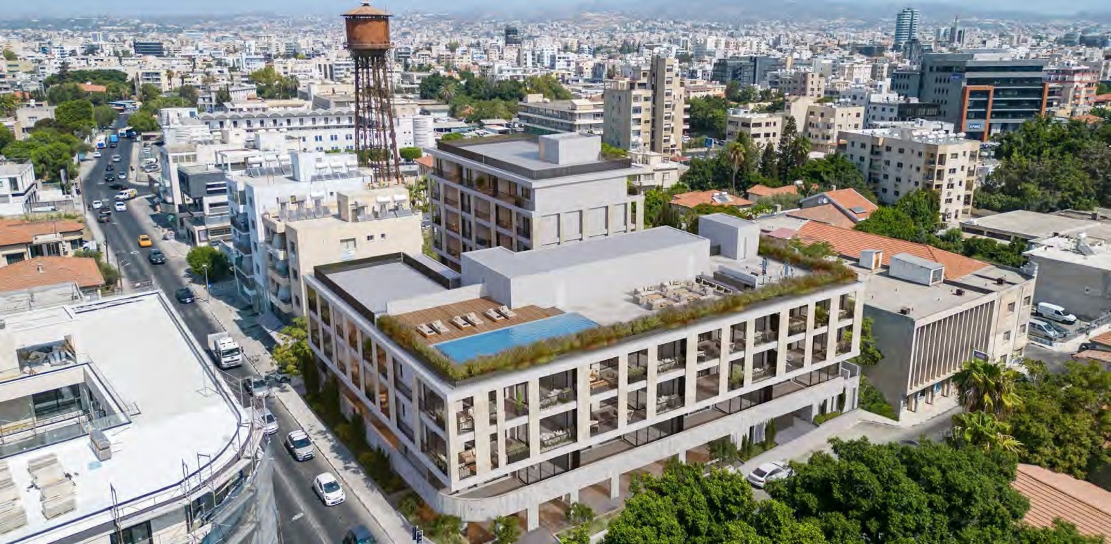 New 1-Bedroom Apartment With Rooftop Pool For Sale In Limassol City Centre, Limassol
