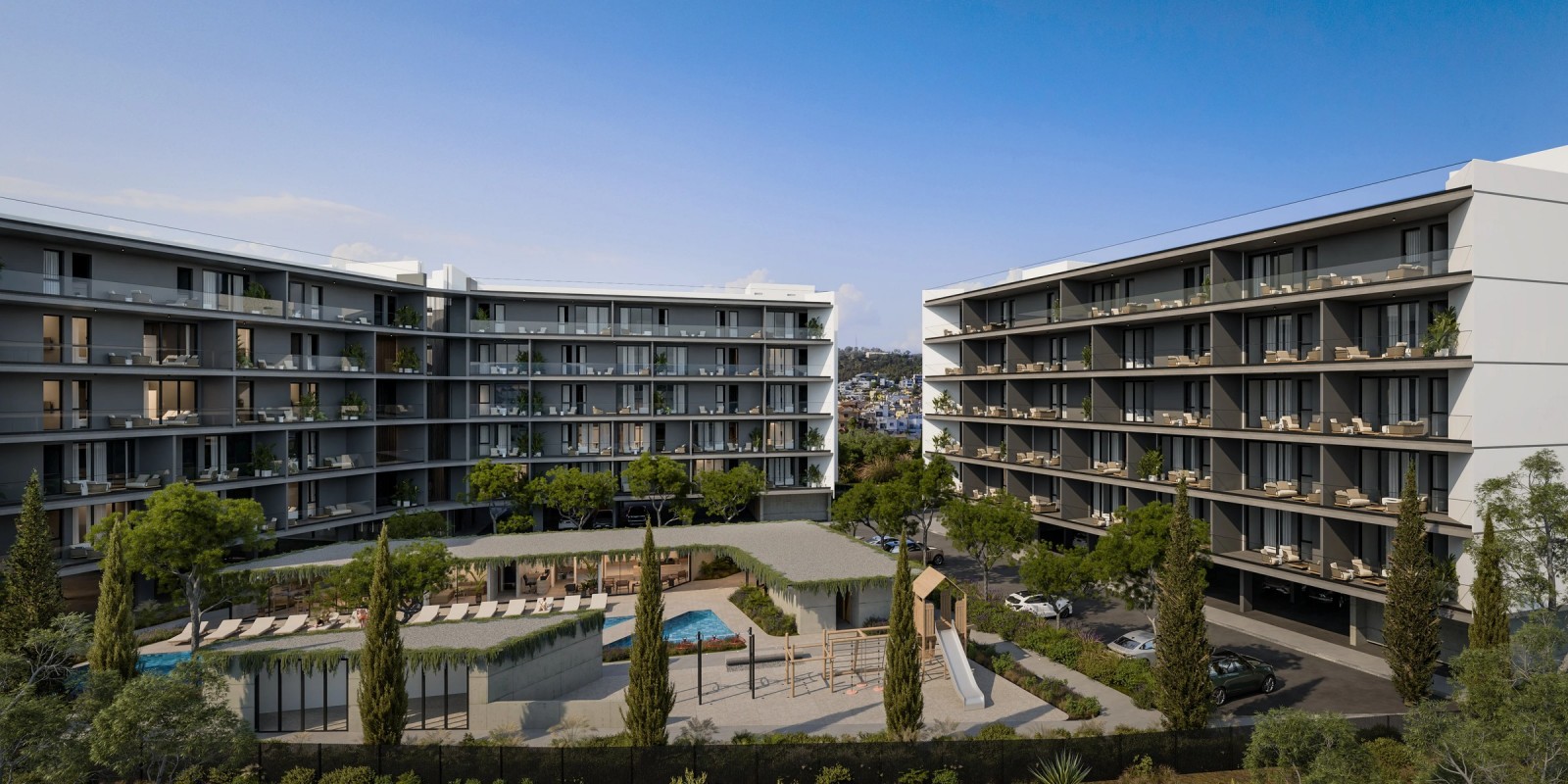 New 1-Bedroom Apartment With Communal Pool For Sale In Kato Polemidia, Limassol