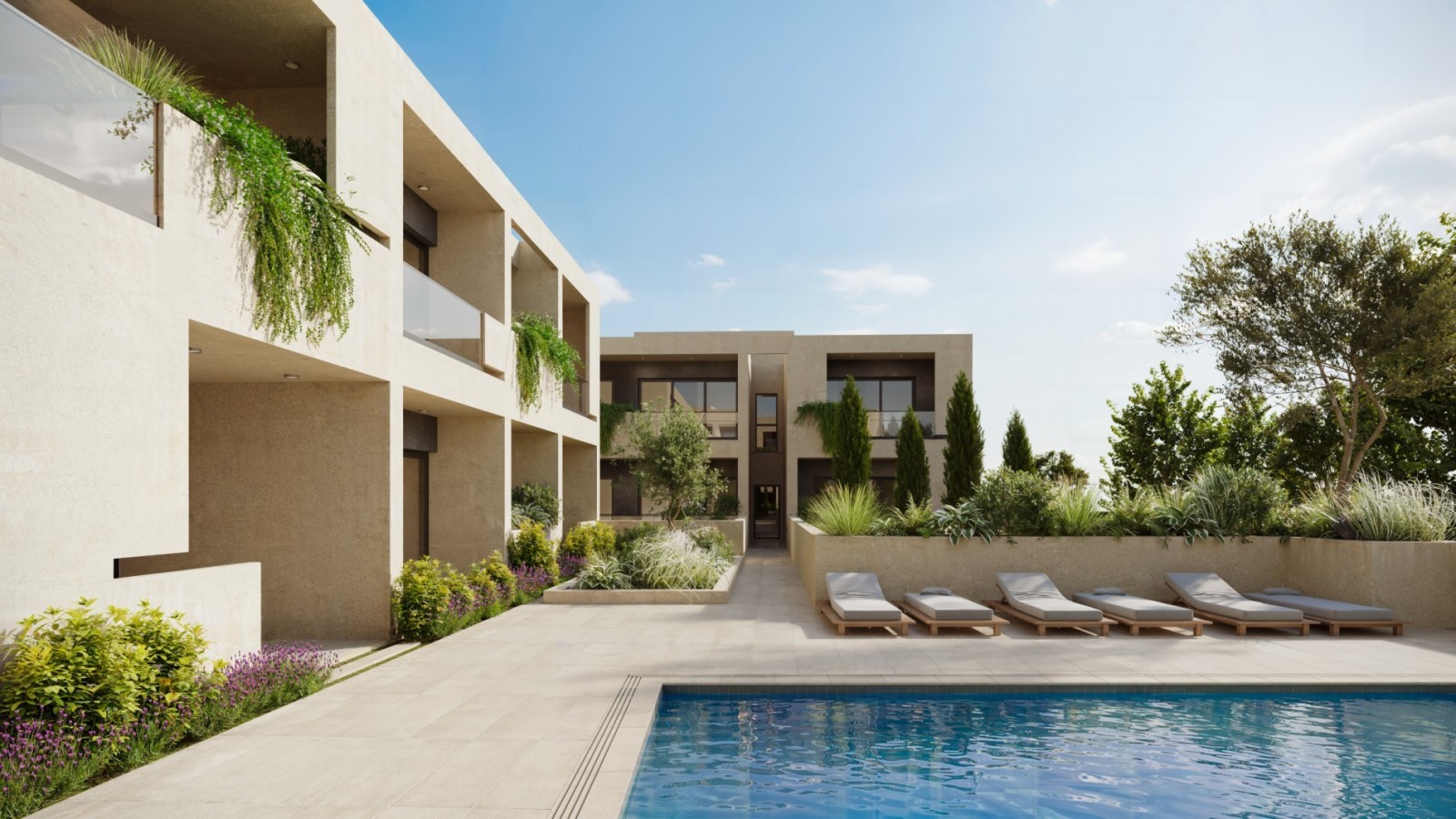 New 1-Bedroom Apartment With Communal Pool For Sale In Emba, Paphos