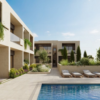 New 1-Bedroom Apartment with Communal Pool for Sale in Emba, Paphos