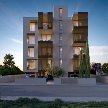 New 1-Bedroom Apartment with Covered Veranda for Sale in Town Centre, Paphos