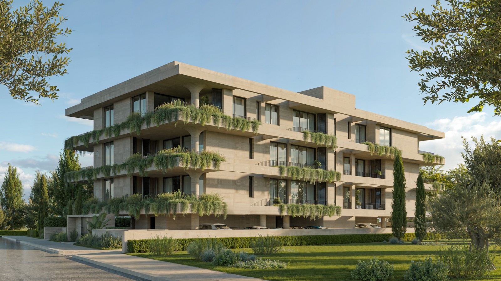 New 1-Bedroom Apartment With Communal Pool For Sale In Chloraka, Paphos